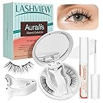LASHVIEW Soft Magnetic Eyelashes Kit, Natural Look with 0.17mm Ultra-Thin Magnets, Comfortable No-Glue Lashes with Applicator & Eyelash Fixer, Easy to Wear & Remove-N14