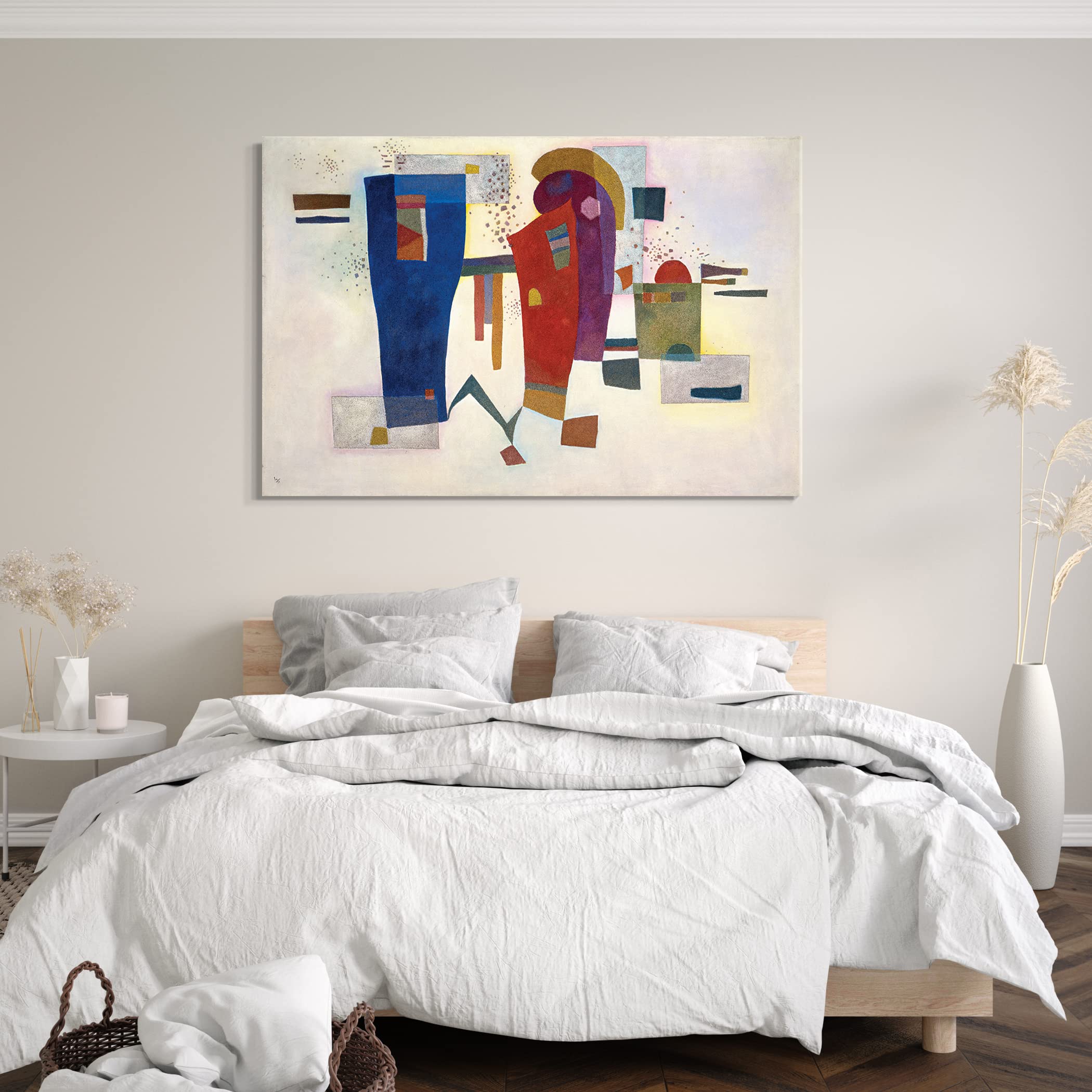 Leinwand (120x80cm): Wassily Kandinsky - Begleiteter Kontrast (1935)