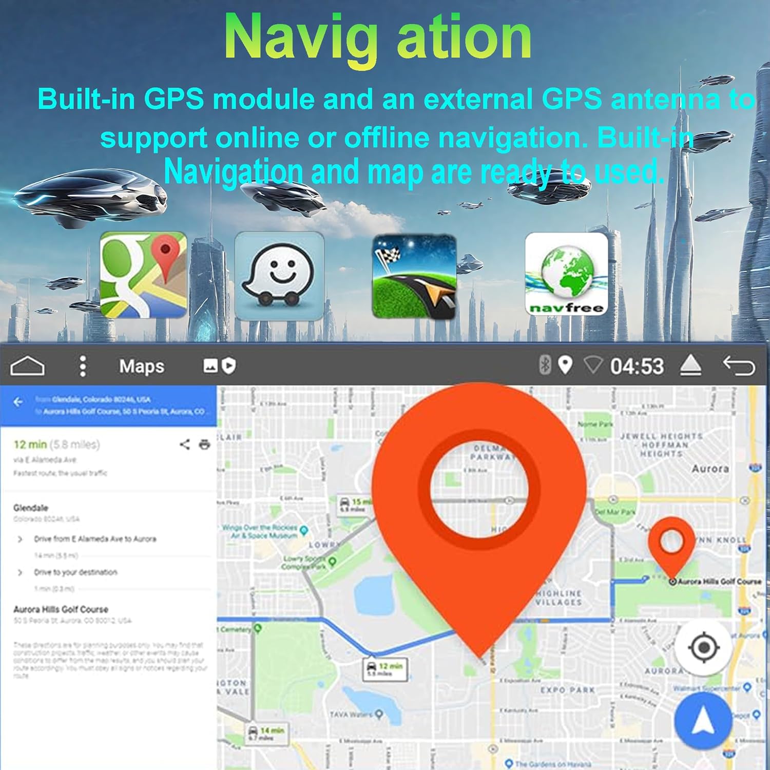 GPS Navigation interface