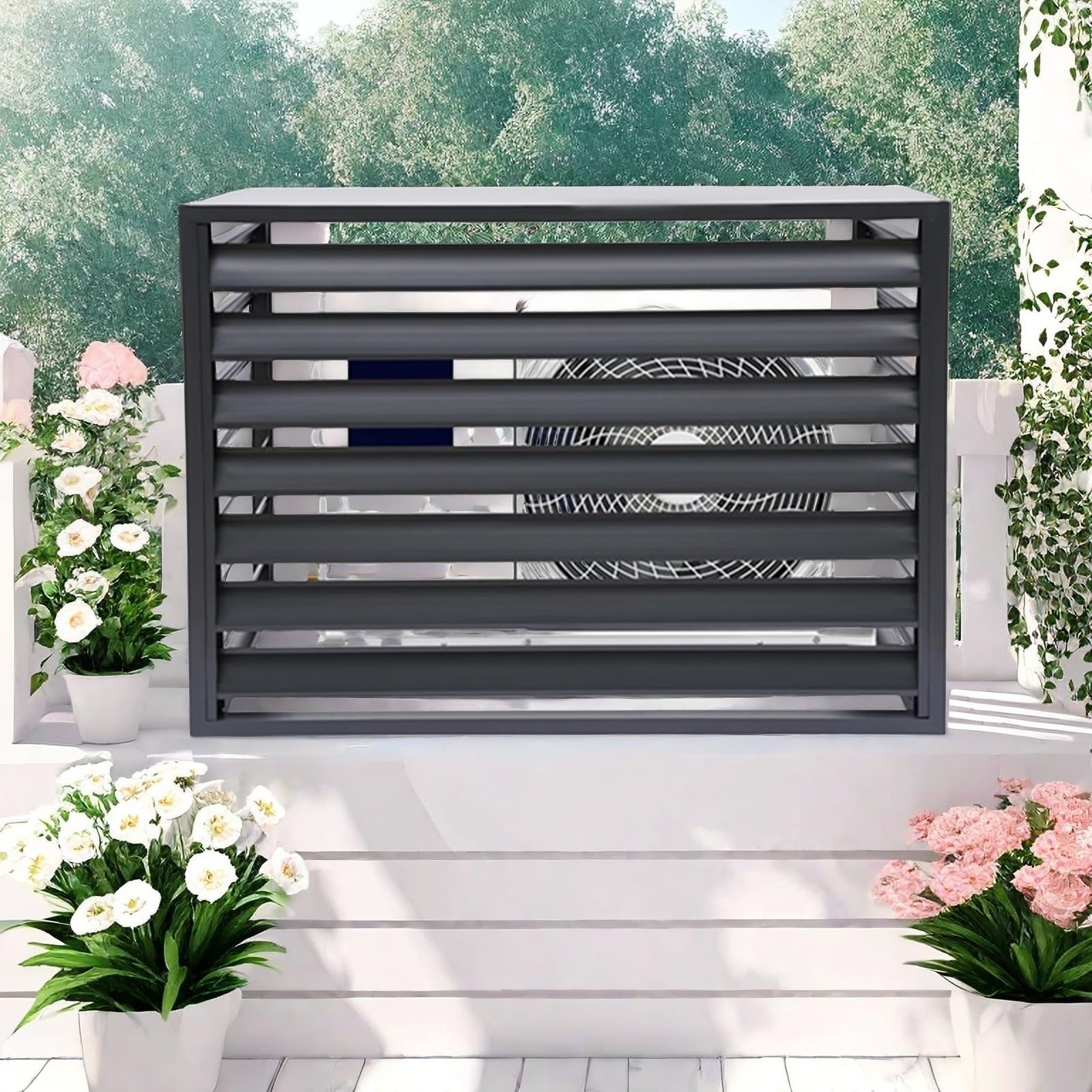 Habillage de climatiseur extérieur en alliage d'aluminium haut de gamme