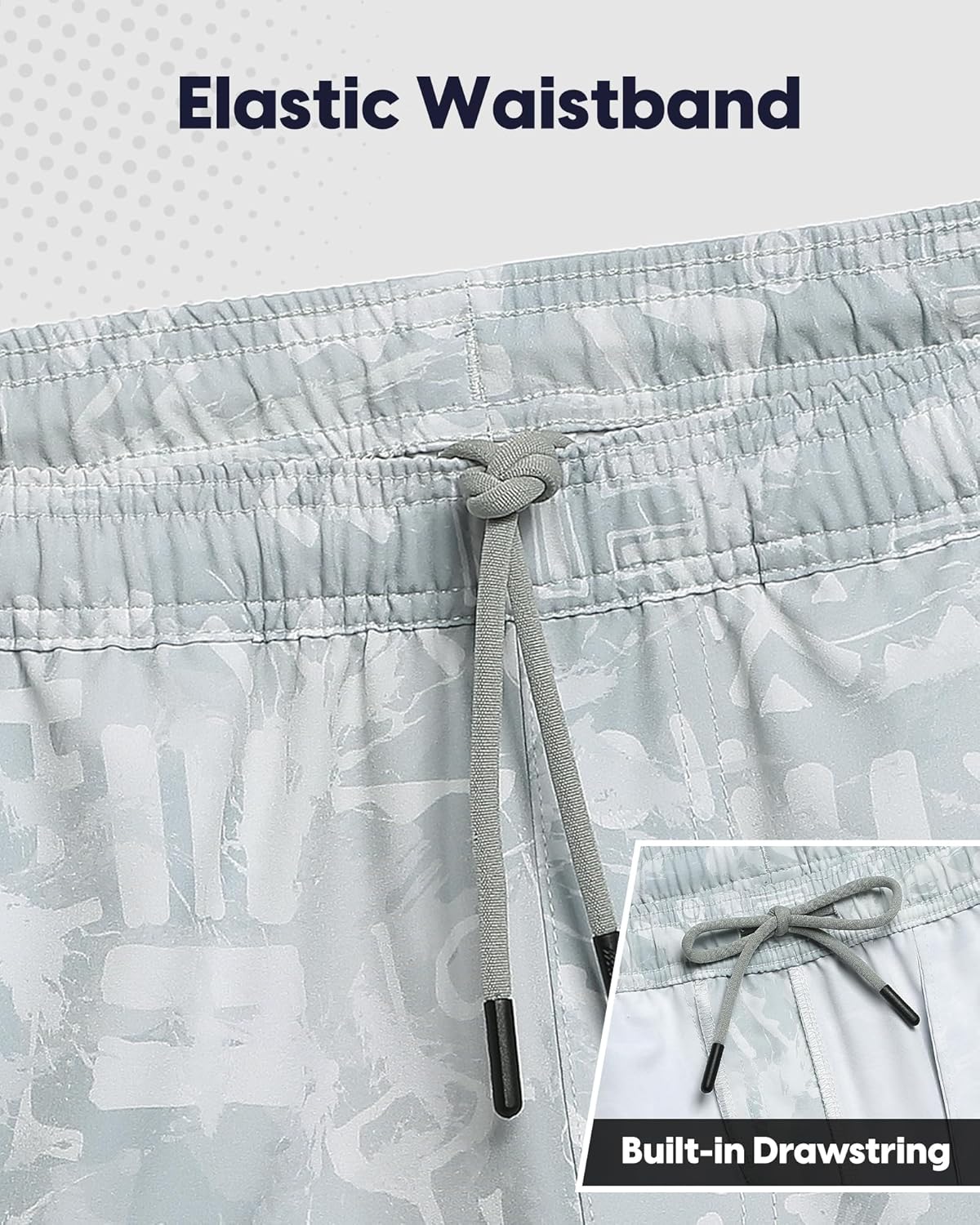 maamgic Men's Gym Running Shorts 7 Inch Quick Dry Athletic Workout Shorts with Zipper Pockets No Liner - Image 6