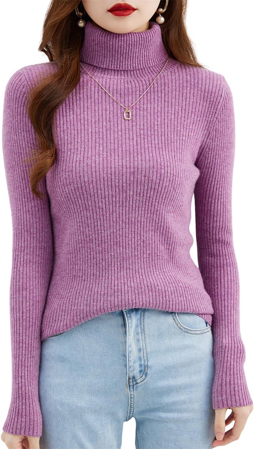 [mou Studio 私のスタジオ] レディース ウール プルオーバー 秋冬 暖かい 長袖 ニット ジャンパー セーター (レッド