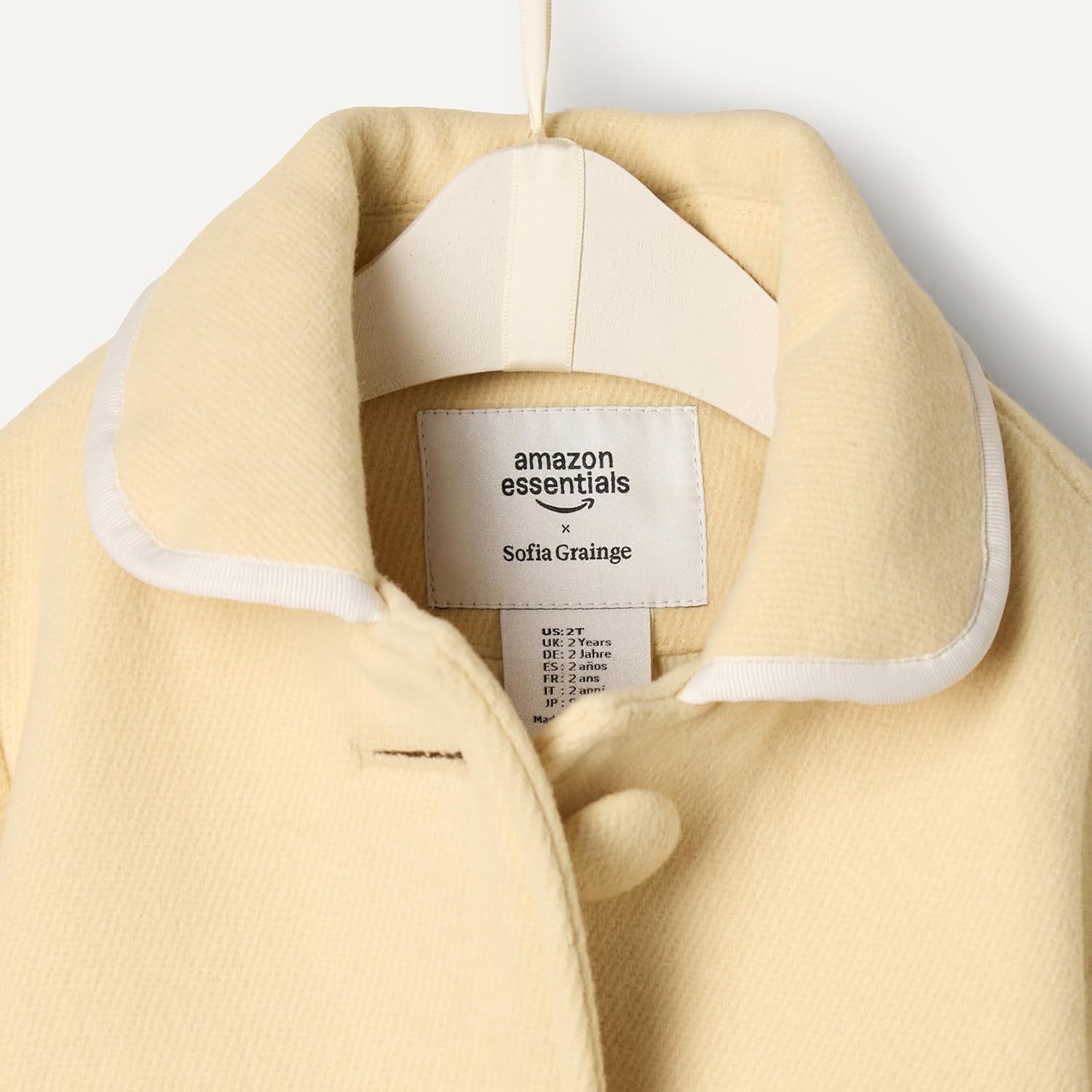 Amazon Essentials x Sofia Grainge Toddler and Baby Girls' Wool Blend Coat - Image 5