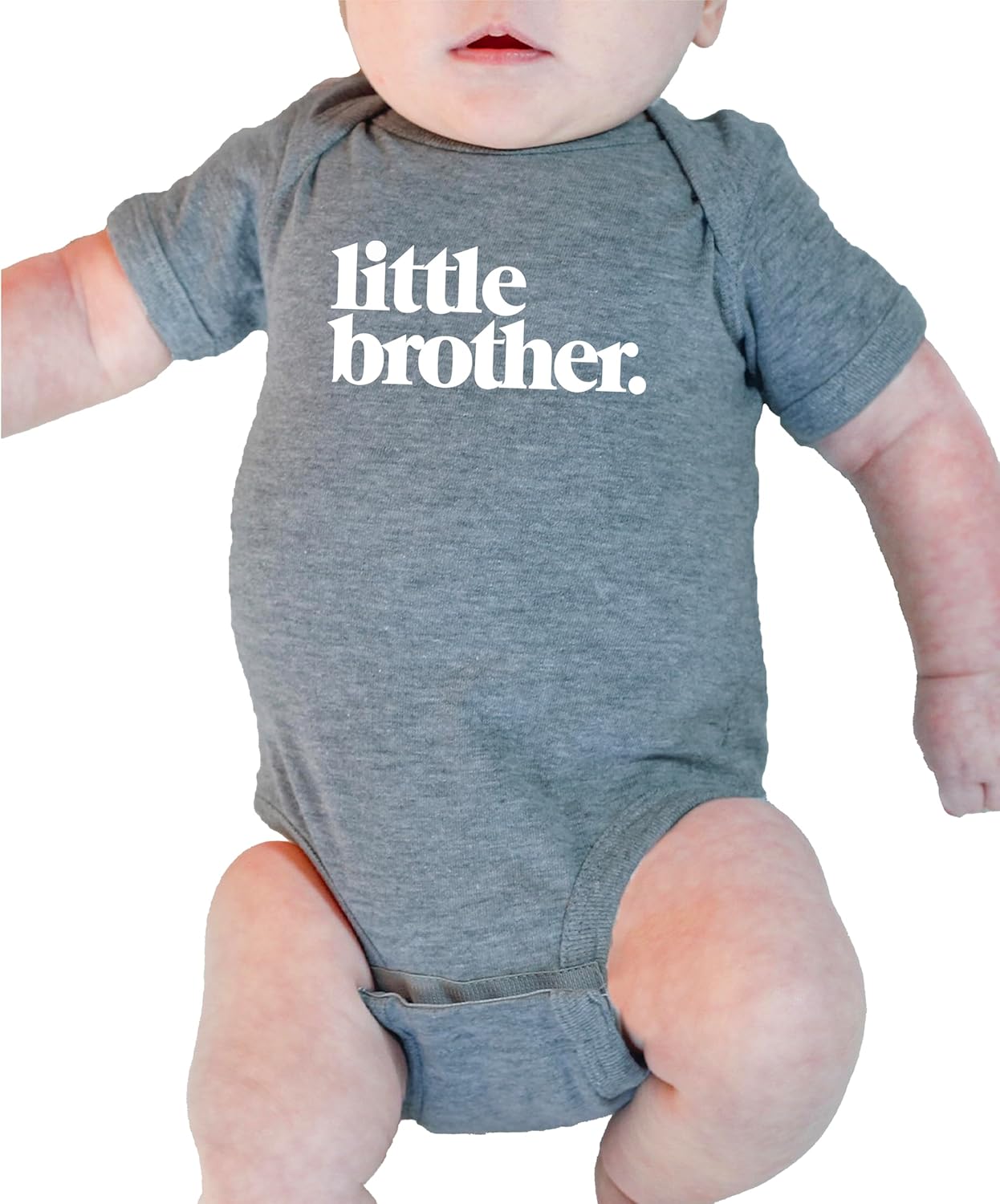 Olive Loves Apple Little Brother Bodysuit for Baby Boys Sibling Outfits