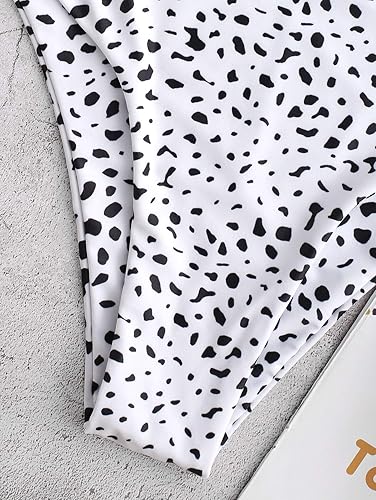 Miniatura 5 de ZAFUL Women's High Waisted Bikini Scoop Neck Swimsuit Two Pieces Bathing Suit