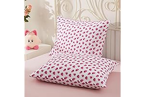 Vonty Kids Pink Strawberry Pillowcase - Fun, Soft, & Comfy