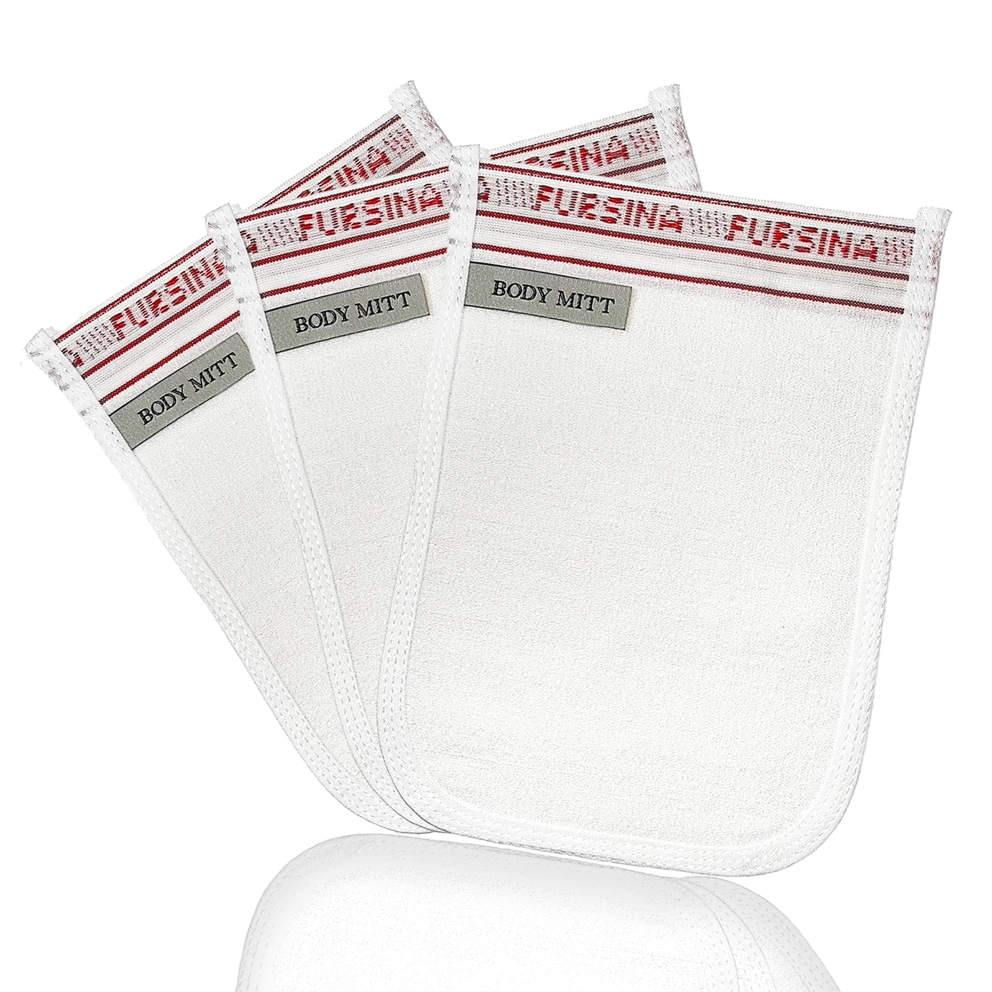 Exfoliating Glove (3 PCS) - Turkish Hammam Mitt for Bath, Exfoliating Body Scrubber Mitt, Dead & Dry Skin Remover for Body, Great for Spray Tan