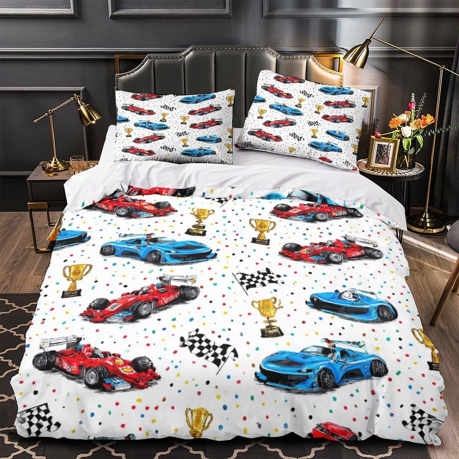 Housse de couette lapins 260x220 pour créer une ambiance ludique dans la chambre