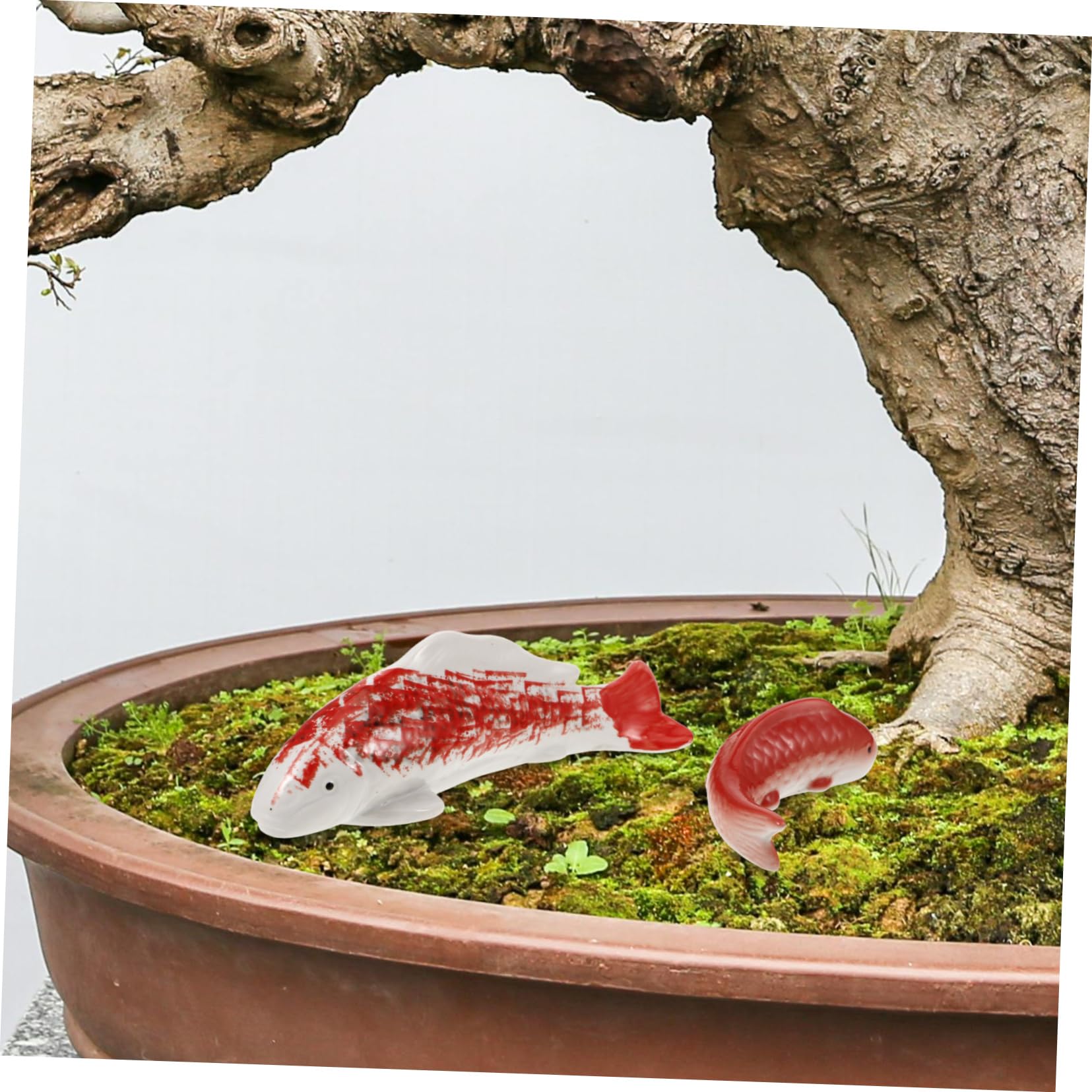 BESPORTBLE 4 Piezas Adorno De Dorado De Cerámica Estatuilla Decorativa De Pescado Estatuilla De Peces De Acuario Pecera Peces Flotantes Adorno De Peces De Acuario Peces Falsos De Acuario
