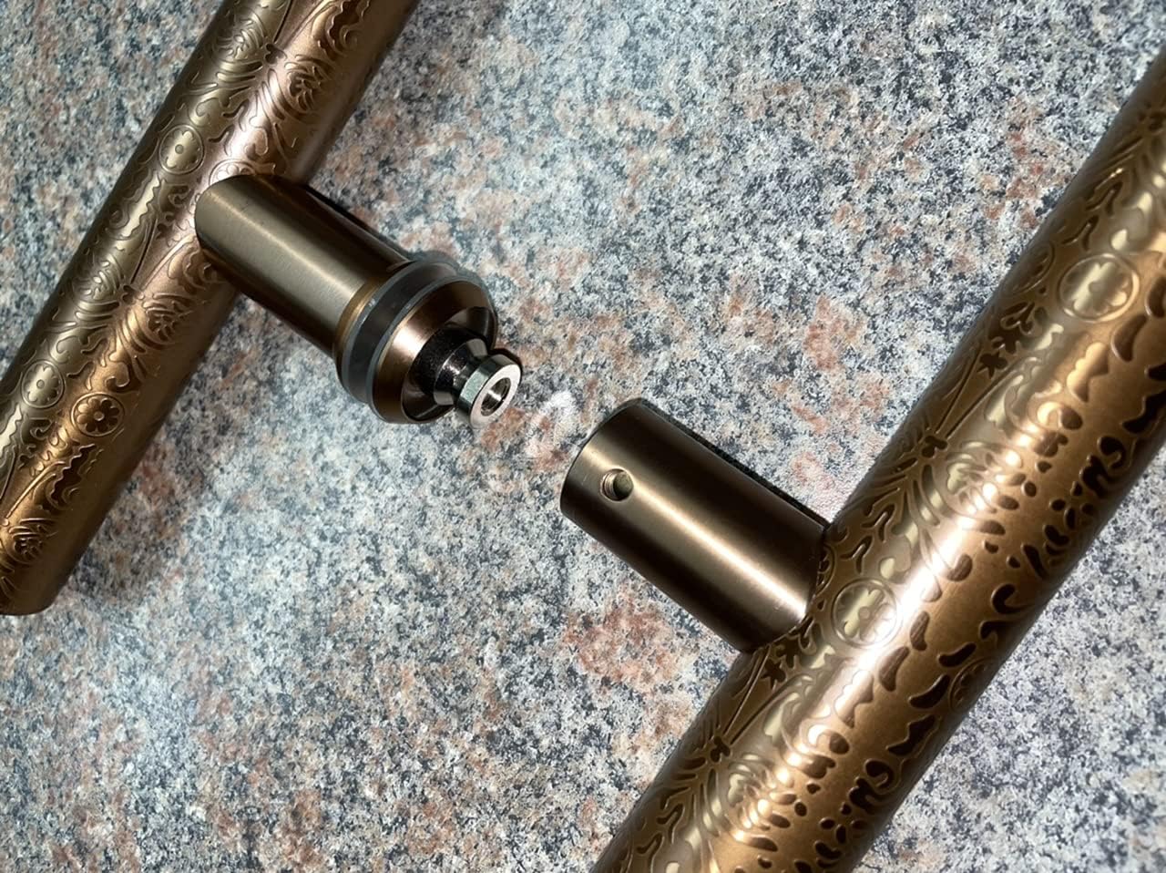 104E2 Modern Stainless Steel Sus304 Entrance Entry Commercial Office Store Front Timber Wood Glass Door Pull Push Handles Double-Sided (36 Inches /900x38mm)