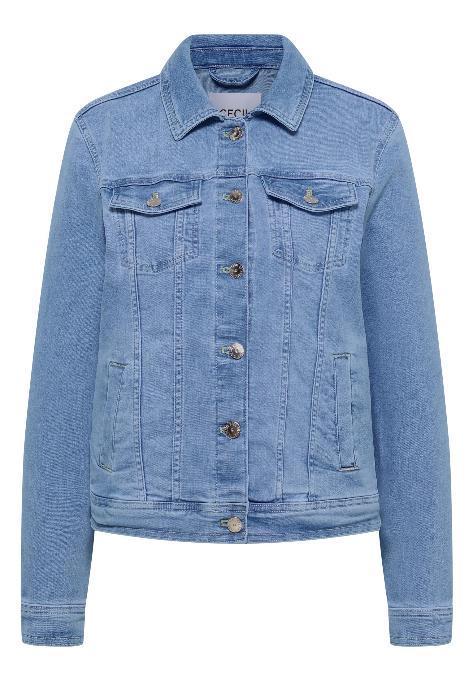 Cecil Jeansjacke mit Brusttaschen und Knöpfen