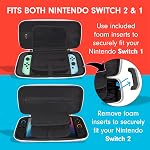Sonix x Sanrio Carrying Case for Nintendo Switch 2, Switch 1, Lite, OLED, Protective Travel Case with Game Cartridge Storage | Good Morning Hello Kitty