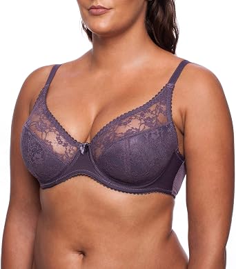 Womens Full Coverage Bra Underwire Minimizer Lace Plus Size Support | Made in Europe, High Level Comfort
