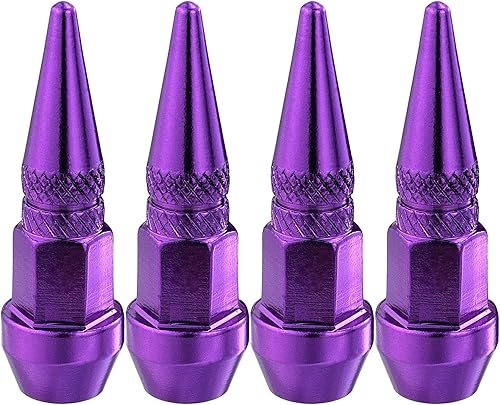 Vista 7 de Lunsom Tapas de vástago de válvula de pincho, accesorios de metal para válvulas de neumáticos, se adaptan a la mayoría de automóviles, motocicletas