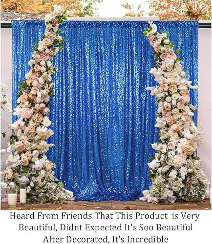 Pardecor Paneles de cortinas de lentejuelas con purpurina, cortinas brillantes para cabina de fotos, telón de fondo brillante para fiestas, telón de