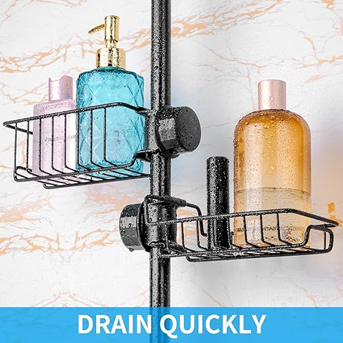 Miniatura 5 de Clawfoot - Organizador de ducha para bañera (barra de ducha no incluida), accesorios de bañera con patas, organizador de jabón, ducha de acero