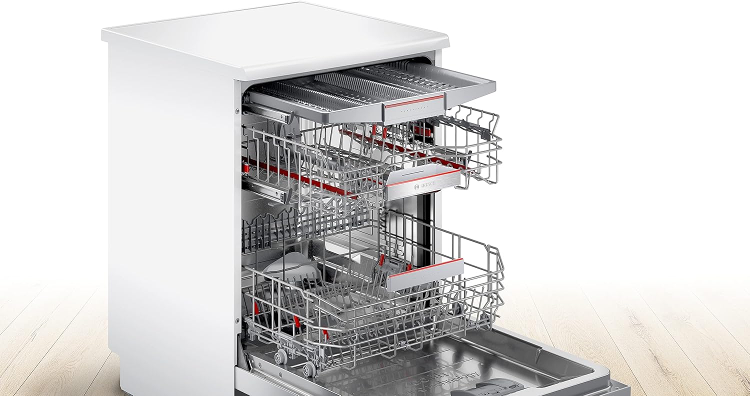 Bosch SMS6ZCW48E Serie 6 - Lavastoviglie con lama libera, 60 cm, 13 pezzi, motore EcoSilence Bosch SMS6ZCW48E Serie 6 - Lavastoviglie con lama libera, 60 cm, 13 pezzi, motore EcoSilence