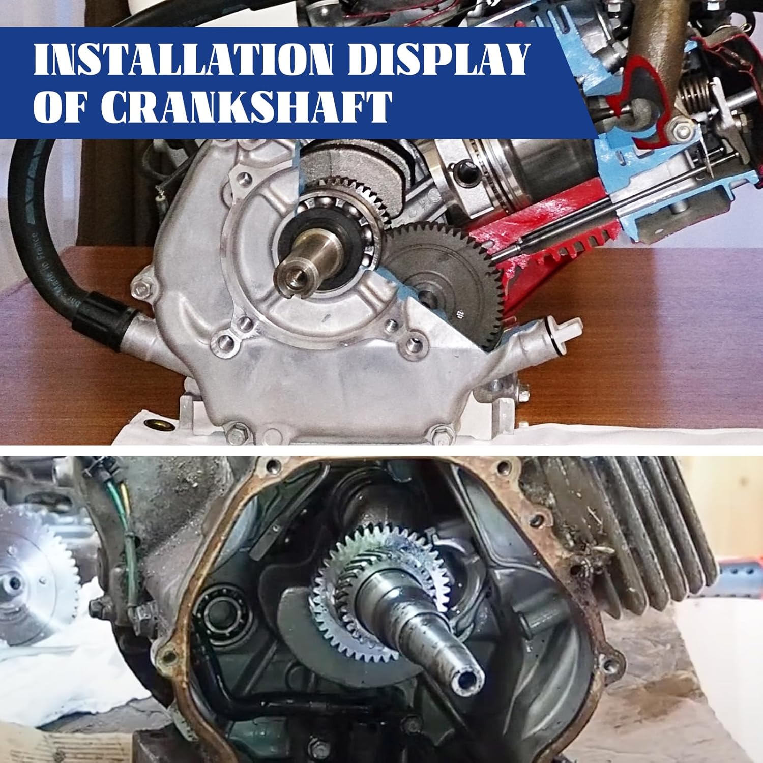 Crankshaft w/piston Connecting Rod kit fit for HONDA GX340 GX390 for Predator 420cc 11HP 13HP Engine Generator Lawnmower Brushcutter Trimmer