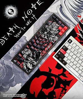 Amazon.com: Death Note Ryuk and Light PBT Dye Sub Anime