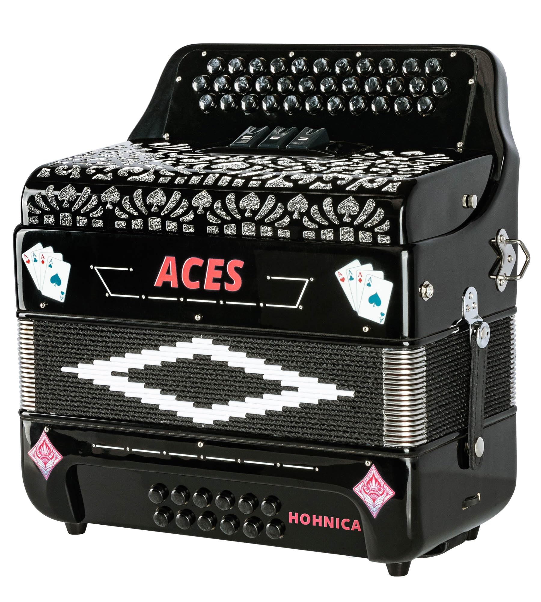 Amazon.com: Hohner Hohnica Aces II 34-Button Accordion with 3