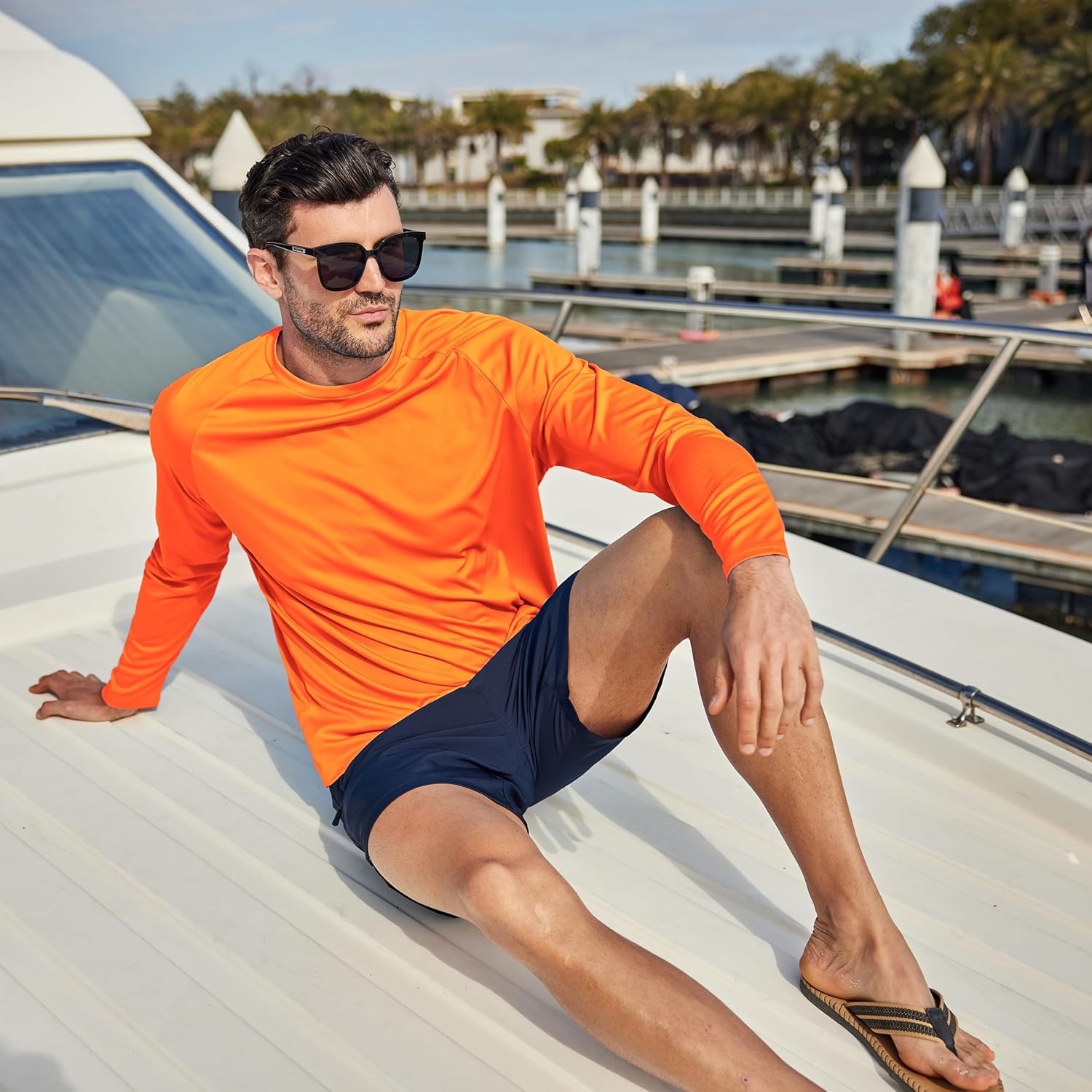 3 Pack Long Sleeve Shirts for Men UPF 50+ UV Sun Protection Shirts Moisture Wicking Rash Guard Workout Gym Swim - Image 3