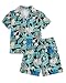CA-Bigb-hawaiian shorts set green-12T