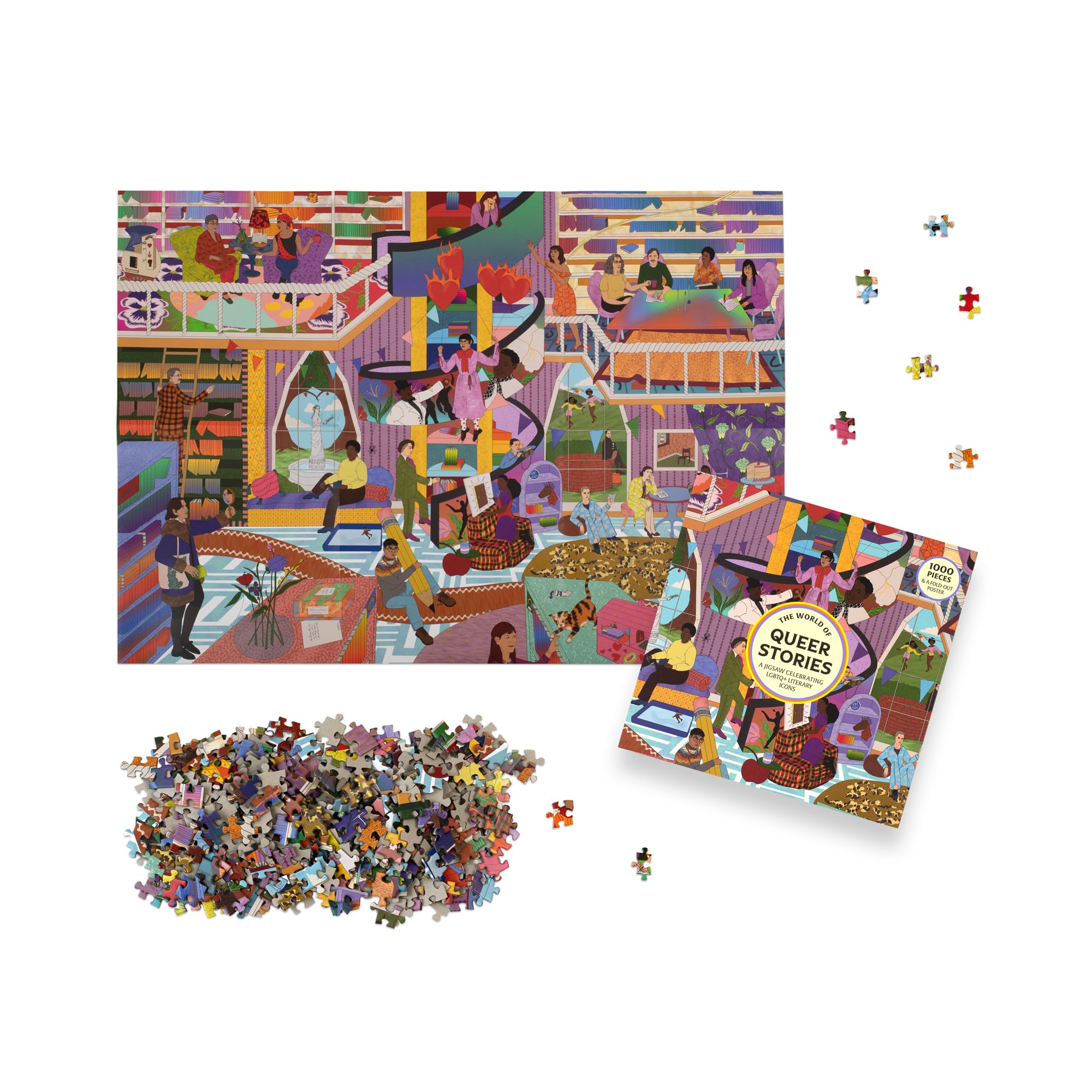 The World of Queer Stories a 1000-piece Jjigsaw: Celebrating LGBTQ+ Literary Icons