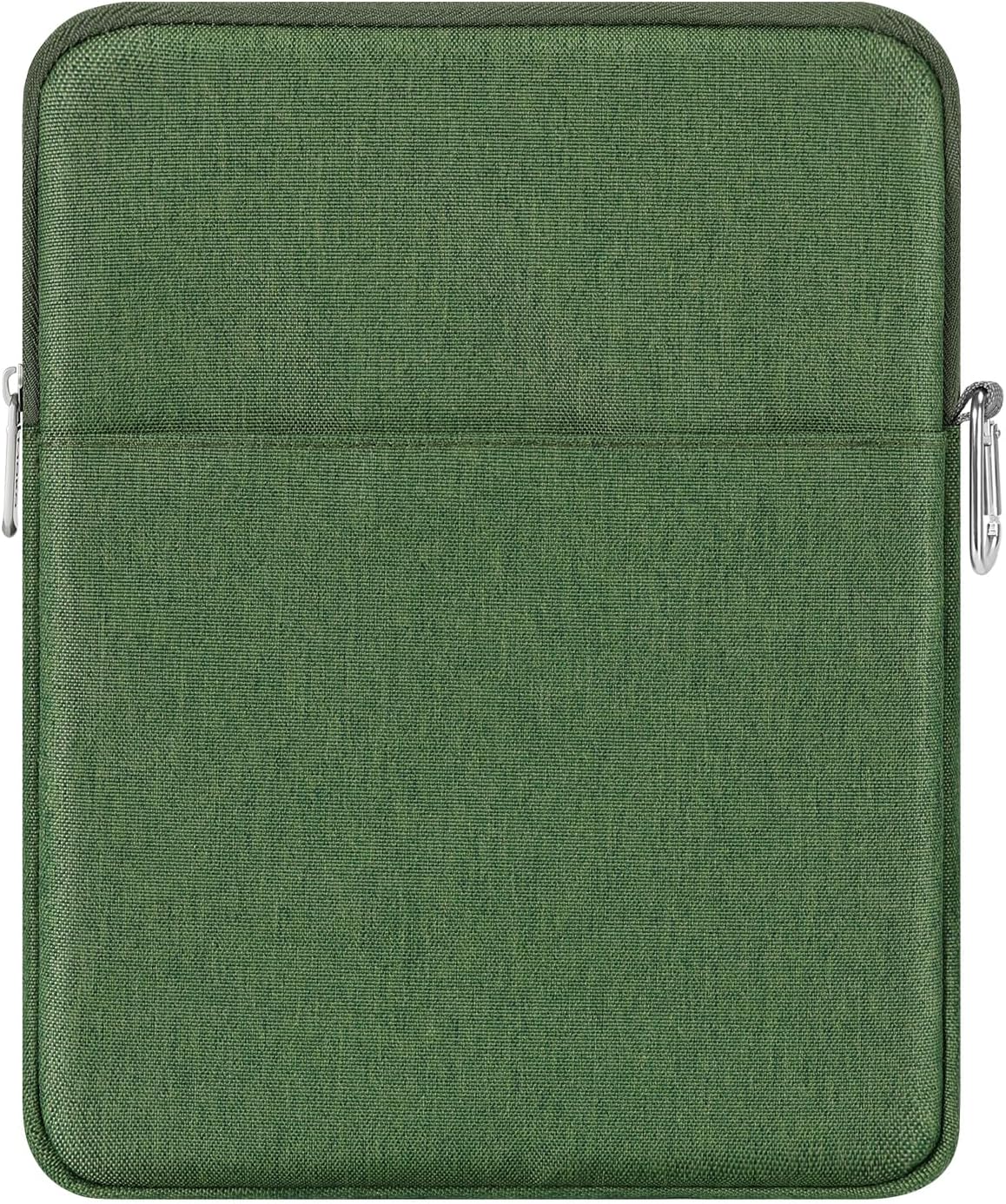 MoKo 9-11 Inch Tablet Sleeve Bag Carrying Case Fits New 11-inch iPad Pro M4/iPad Air M2 2024, Air 5/4/3 10.9"/10.5", Pro 11 M2, i-Pad 10th 10.9, i-Pad 9/8th Gen 10.2, Tab S8/S9 11", Grass Green