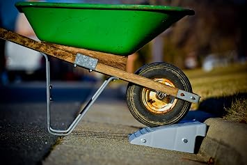 MAXSA 20031-RS Curb Ramp 23 L x 13 W x 5.5H lets you Drive over Curbs, | For Vehicles, Wheelchairs, Dollies Drive/ramp curbs/steps, 23 W x 5.5 H Cars/wheelchairs