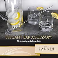 Vista 5 de Badash - Agitador de Martini de cristal prémium soplado en boca europea de 12