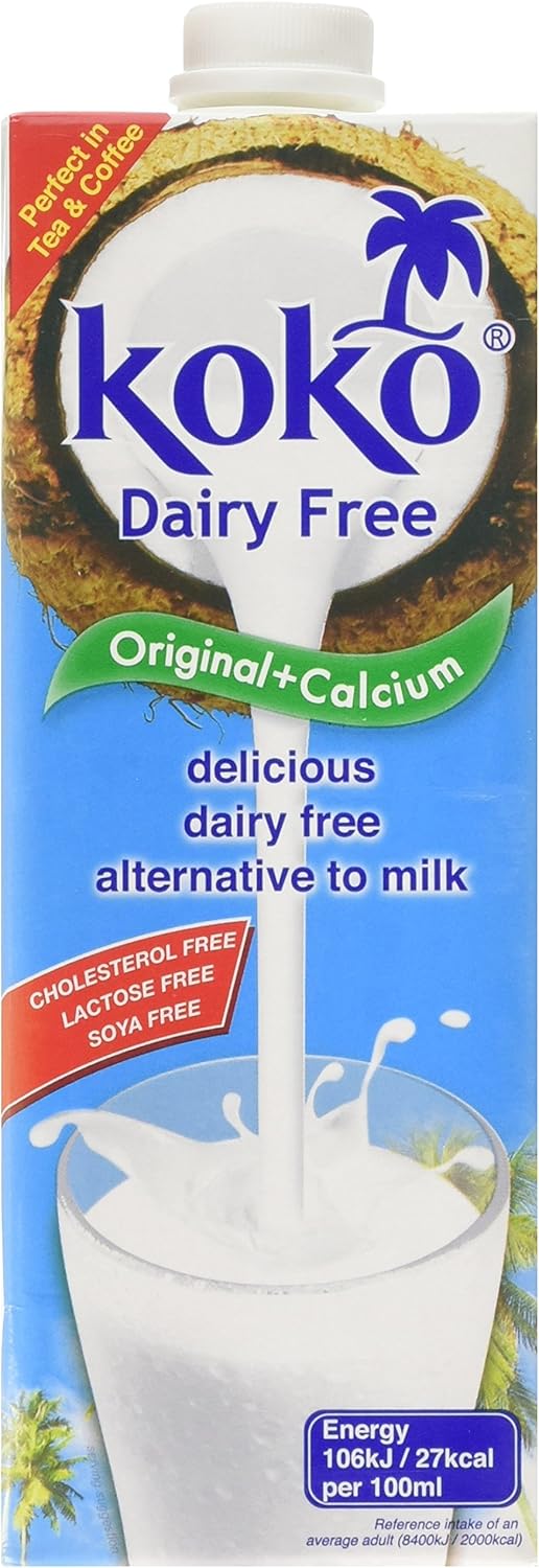 Koko Dairy Free Coconut Milk Drink 1 Litre (Pack of 12) Amazon.co.uk