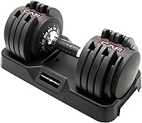 CAP Barbell ADJUSTABELL Adjustable Dumbbells: Twist-to-Adjust 5-55 lbs, Space-Saving Singles & Pairs for Home Gyms