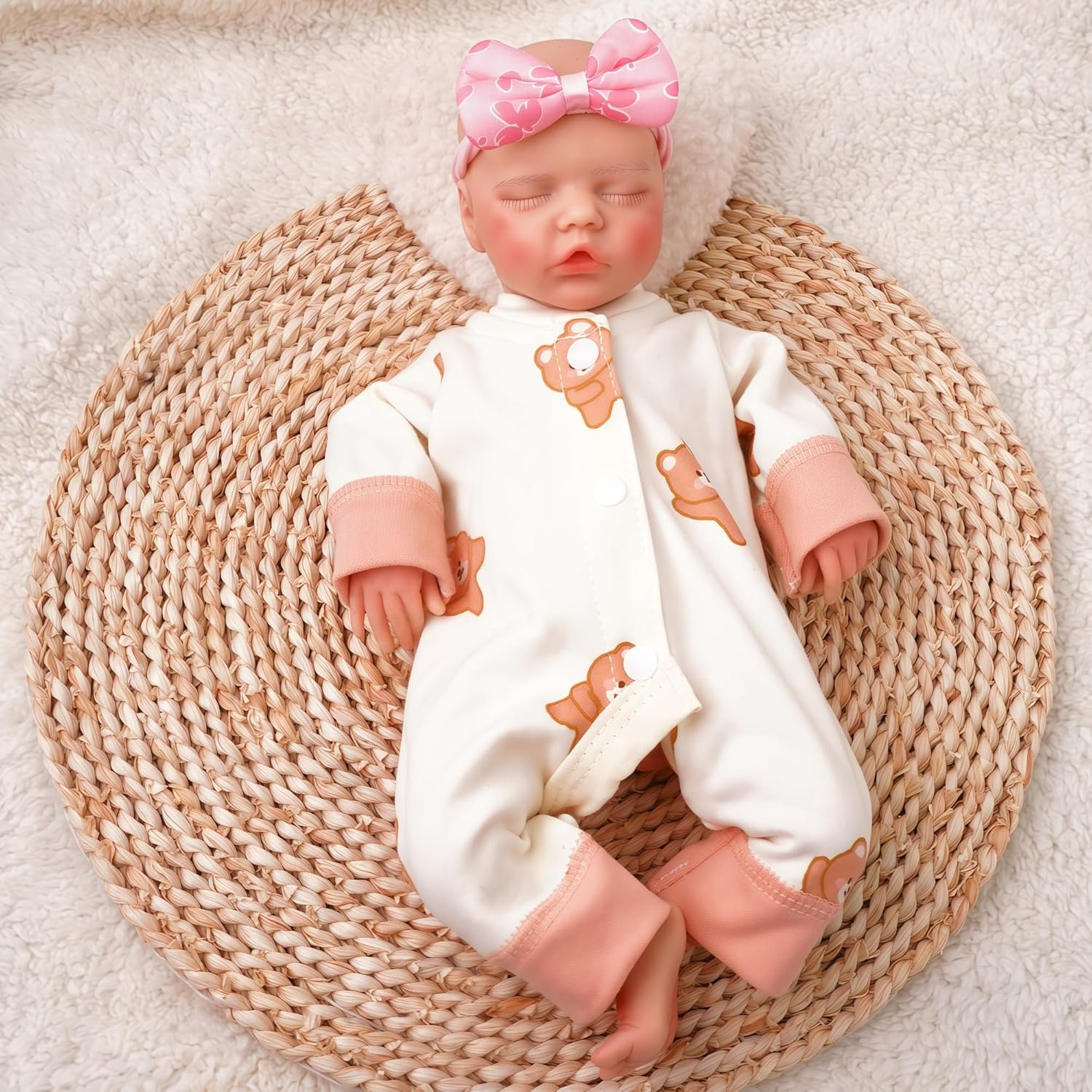 12 Inch Reborn Full Silicone Baby Doll - Realistic Lifelike Design, Perfect for Kids - Christmas & New Year Present - Not Vinyl - Surprise Birthday Present