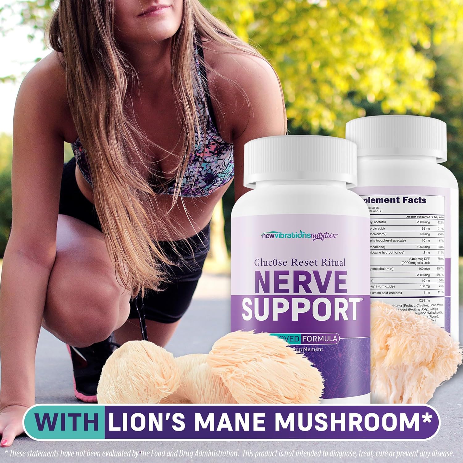 Gluc0se Reset Ritual Nerve Support Supplement - Our Best Neuropathy Support Supplement - B12 Nerve Health Vitamins - B12 Vitamins for Nerve System - Nervous System Vitamin B Complex for Nerve Damage