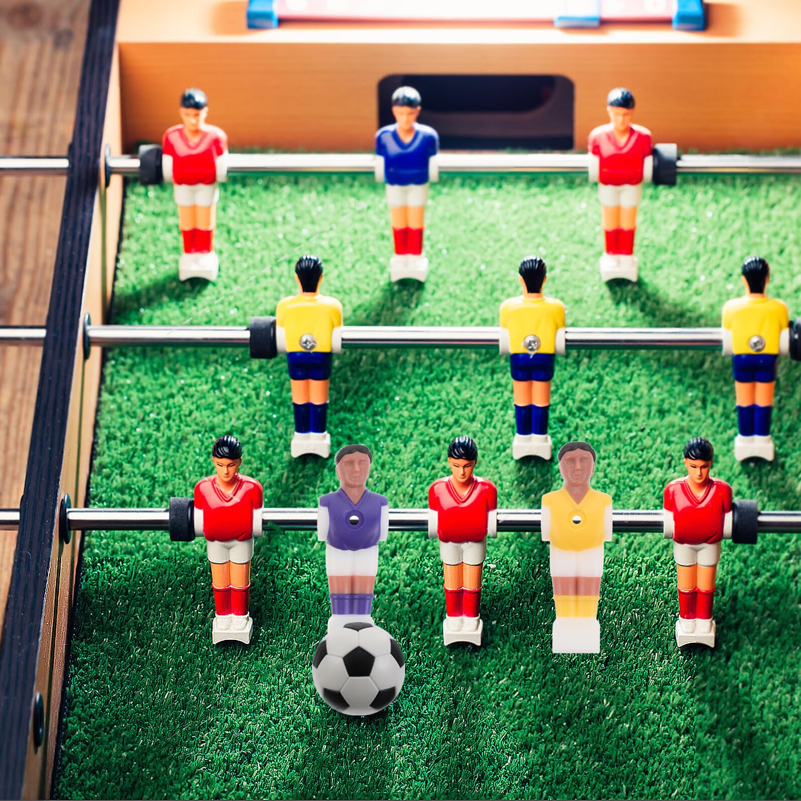 DECHOUS Statuine di Giocatori di Calcio in Miniatura di Giochi da Tavolo Accessori per Giochi da Tavola Figure di Giocatori di Calcio Giocattoli Statuine di Persone in Miniatura Mini