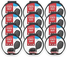 [12 Pack] Emergency Zone Honey Bucket Style Toilet Seat for 5 Gallon Bucket | Portable Toilet for Camping, Hiking, Boating, or Emergencies for When Nature Calls