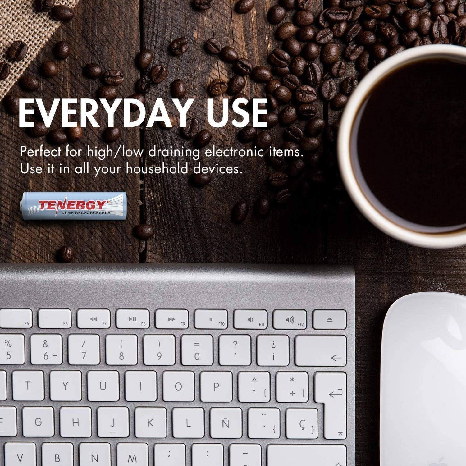 Tenergy 68 Pack Rechargeable Batteries with Charger, 24xAA 24xAAA 8xC 8xD Rechargeable Batteries with Charger, Ideal for Everyday Household Electronics…