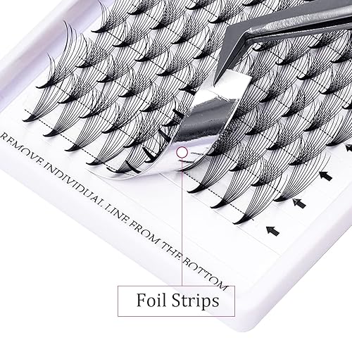 Miniatura 5 de Extensiones de pestañas FADLASH con volumen, extensiones de pestañas postizas 10D, extensiones de pestañas postizas de 0.47 pulgadas de longitud,