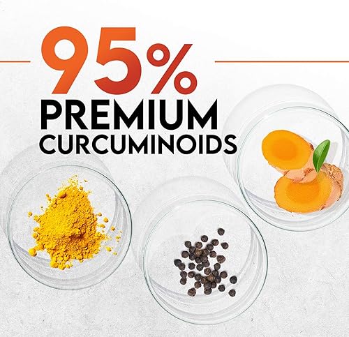 Miniatura 7 de Suplemento de curcumina de cúrcuma de 2000 mg, apoyo articular e inmunológico de la naturaleza, pimienta negra orgánica tumérica y bioperina para