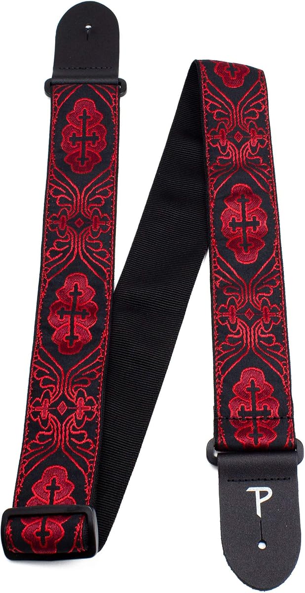 Perri’s Leathers Ltd. - Correa para guitarra - Jacquard - Ajustable - Para guitarras acústicas/bajos/eléctricas - Fabricado en Canadá