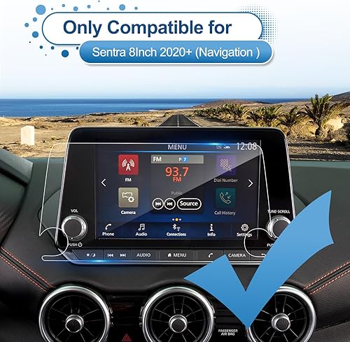 Miniatura 2 de Protector de pantalla Sentra 2020-2025 para Nissan Sentra (SVSR) pantalla táctil de 8 pulgadas, vidrio templado 9H 2023 2024 2025, accesorios Sentra