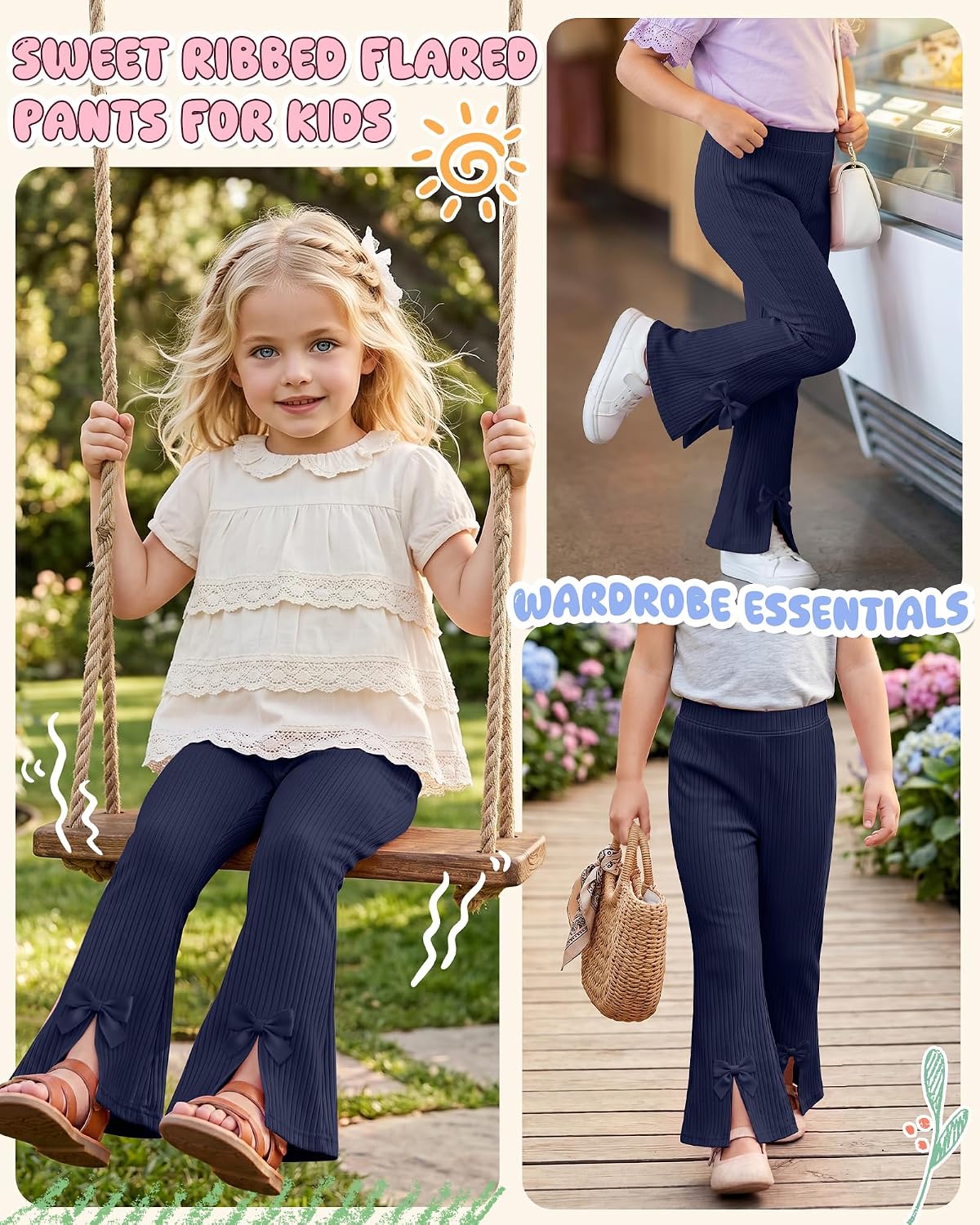 Xaatren Toddler Girls Flare Pants image 3