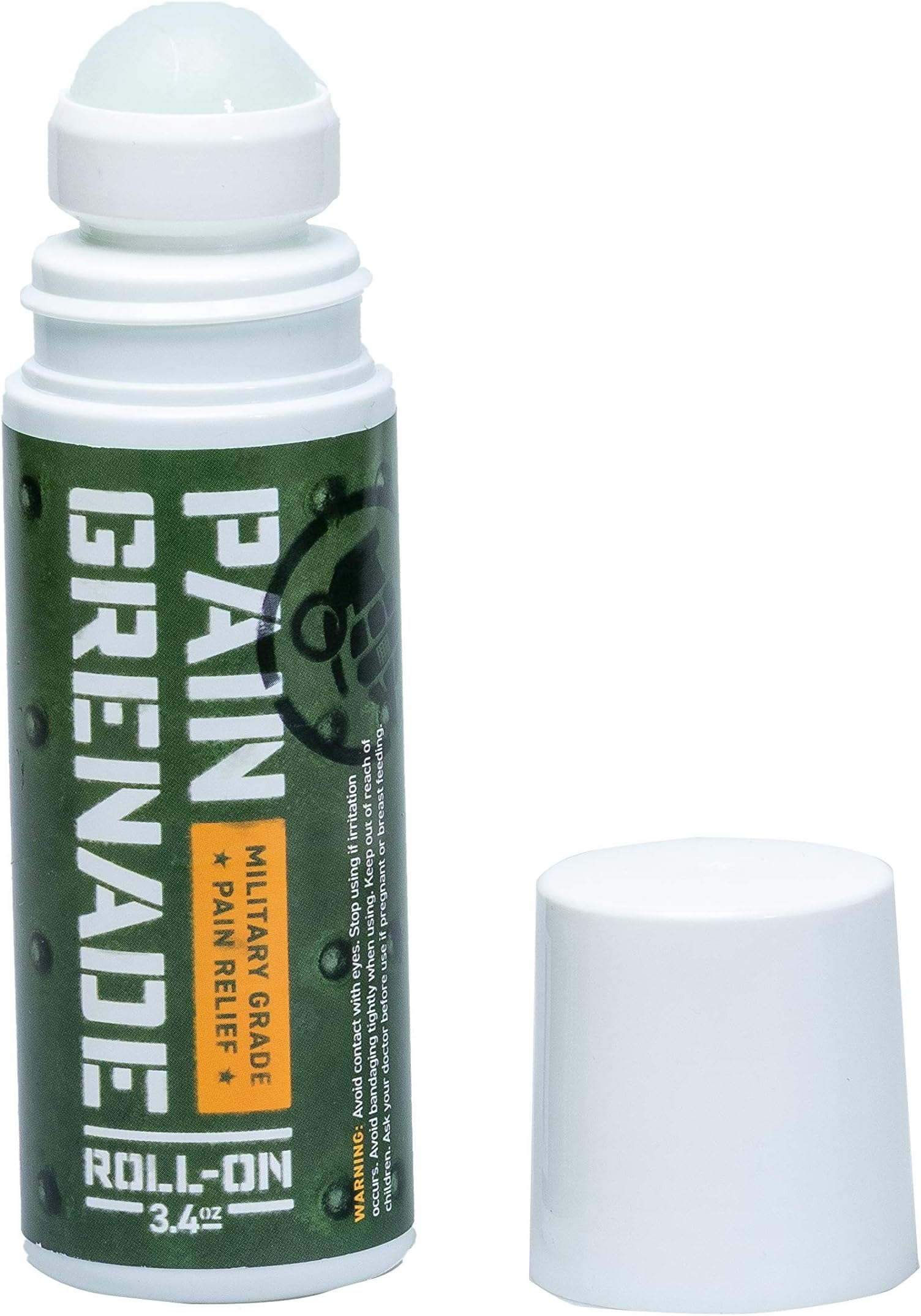 Roll On Pain Relieving Gel by Pain Grenade - Arthritis, Back Pain Therapy, Muscle Ache – Cooling and Warming Gel with Arnica, Menthol, Camphor, Glucosamine, and Other All Natural Botanicals (1)