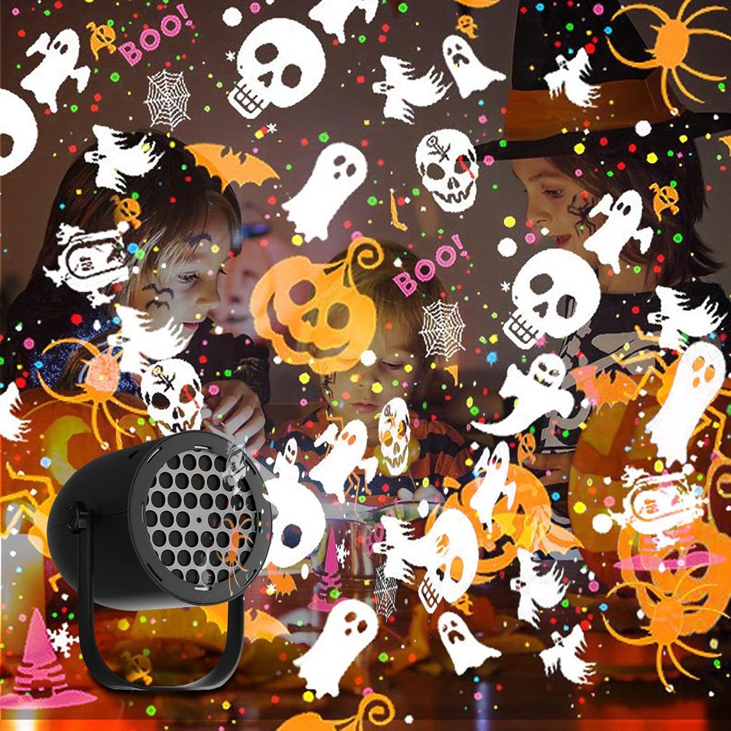 Halloween Light Projector - Halloween Projectors Lights | 16 Pattern Projectorss, Weather Resistant ABS,Creatiave Ghost Projectorr Lightt - 16 Patterns Weatherproof Halloweens Landscape Lamp for Liv