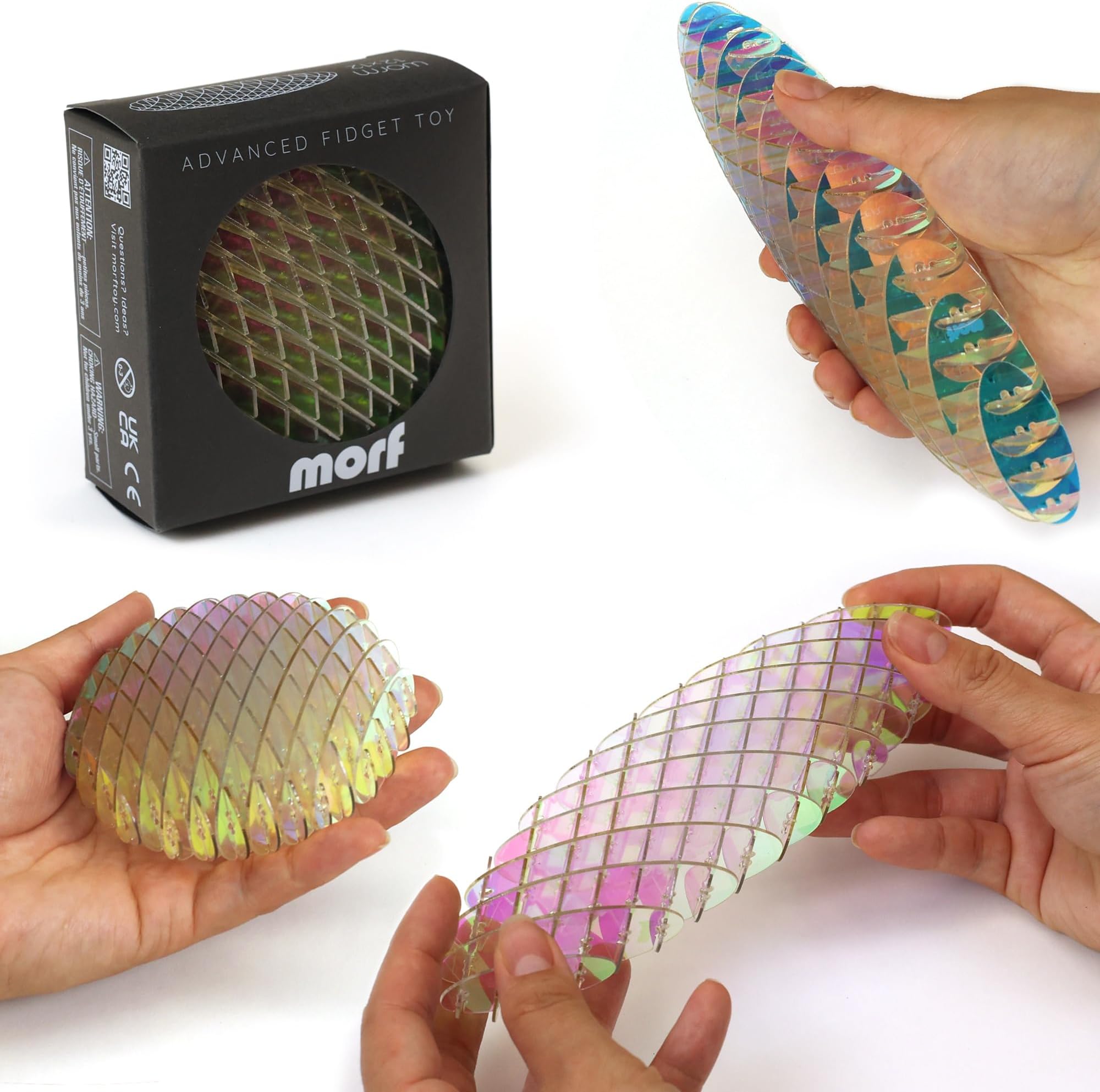 Fidget Worm Toy - Flexible 3D Sensory Slug Figgy Toy for Kids, Teens, and Adults – Stretchy, Quiet, Stress and Anxiety Relief, Focus - For Play, School, Work Gifts, Great For Classroom and Office