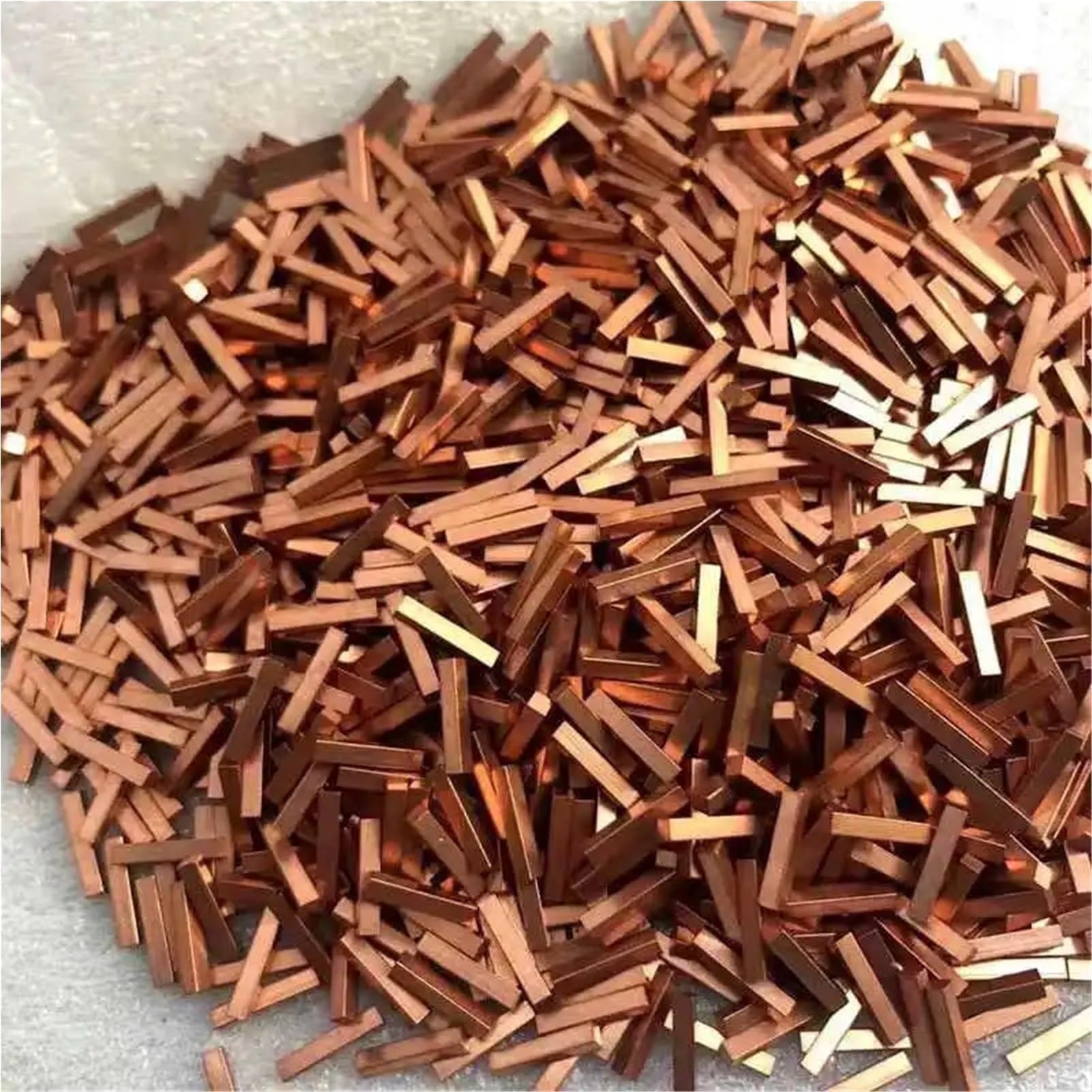 Tira Plana de Cobre Rojo T2 de 500 mm de Longitud, Placa Delgada de Cobre Puro para CNC DIY, Material con Espesor de 0,5 mm a 5 mm (tamaño: 2x8x500 mm, 2 Unidades).