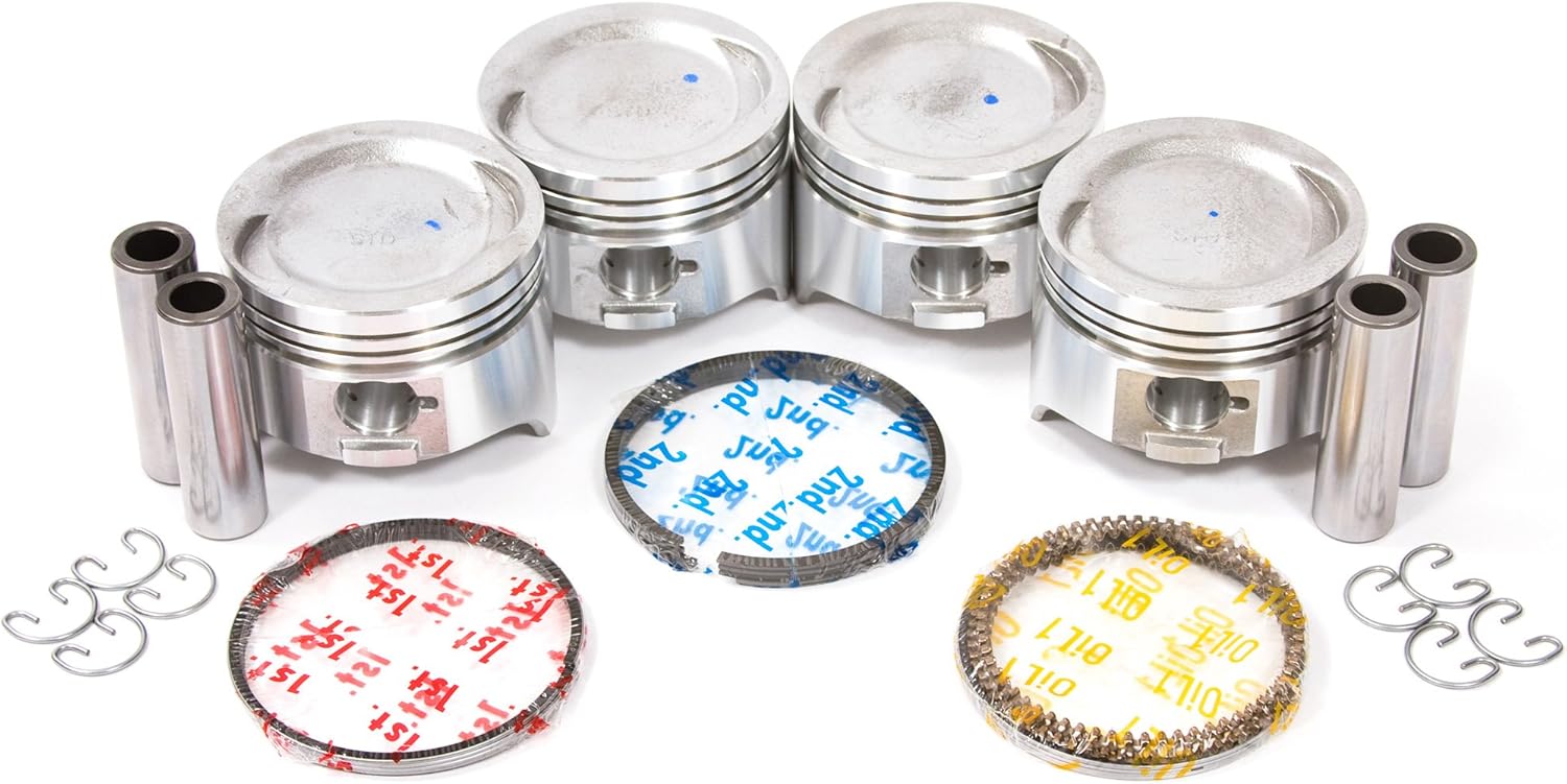 Evergreen PA88005.50 Compatible With 89-95 GeoTracker Suzuki Sidekick 1.6L SOHC 8 Valves G16K Engine Piston Set (Oversize 0.50mm = 0.020")
