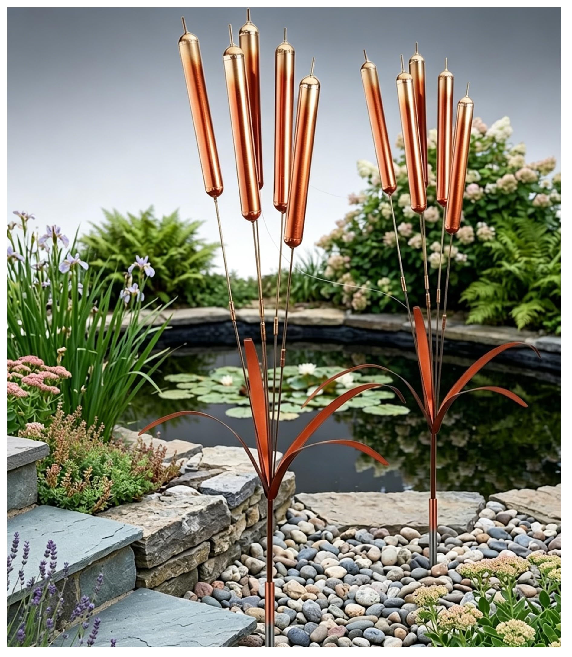 Campanelli a vento in rame, decorazione commemorativa per esterni, giardino, patio, cortile, piante, piante, campane Fengshui, regalo di benedizione per genitori e amici (2 pezzi)