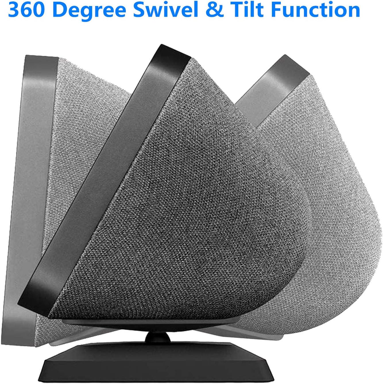 ZANEDY Echo Show 8 Stand Accessories (1st & 2nd Gen), for Alexa Smart Home Speaker Magnetic Attachment 360 Degree Swivel Tilt Function, Anti-Slip Base Adjustable Stand Mount