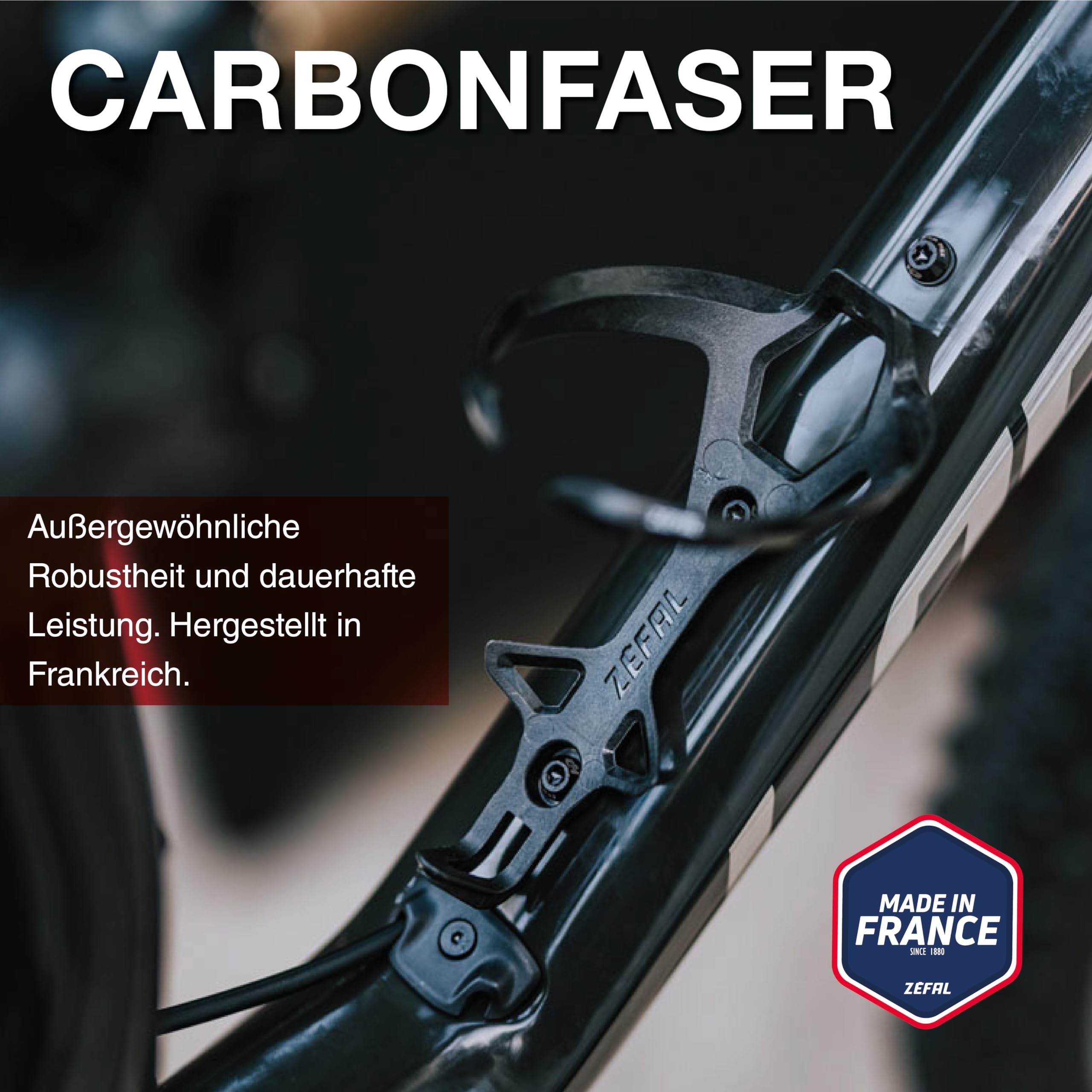 ZEFAL Pack Pulse L2 – Zwei Carbon Flaschenhalter Fahrrad - Trinkflaschenhalterung extra leicht fürs Fahrrad, nur 18g